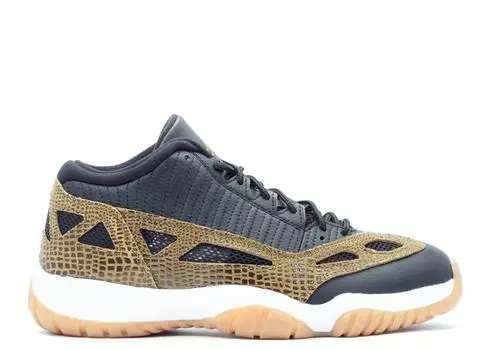 Кроссовки AIR JORDAN 11 IE LOW 'CROC', черный