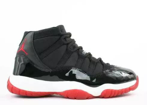 Кроссовки AIR JORDAN 11 RETRO 'BRED' 2001, черный