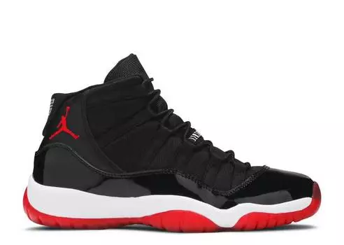 Кроссовки AIR JORDAN 11 RETRO GS 'BRED' 2012, черный