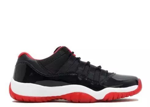 Кроссовки AIR JORDAN 11 RETRO LOW BG 'BRED', черный