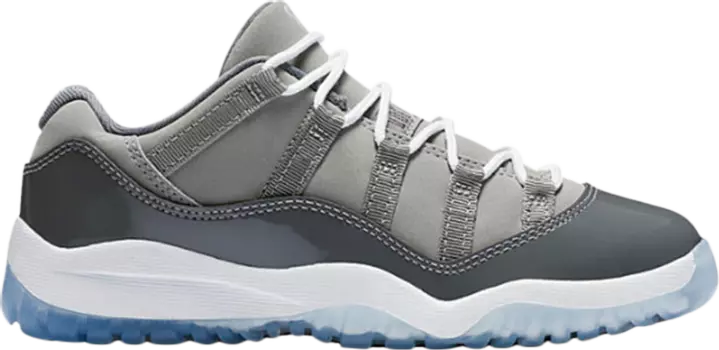 Кроссовки Air Jordan 11 Retro Low BP Cool Grey, серый
