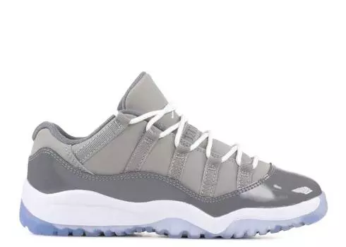 Кроссовки AIR JORDAN 11 RETRO LOW BP 'COOL GREY', серый