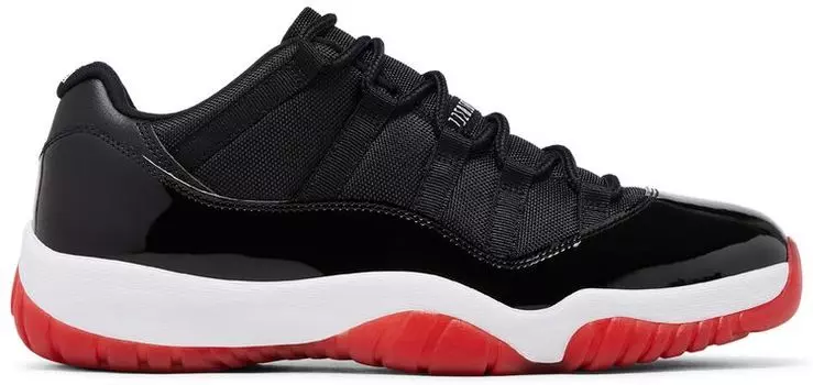 Кроссовки Air Jordan 11 Retro Low 'Bred' 2025, черный