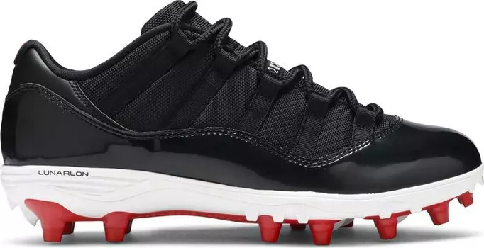 Кроссовки Air Jordan 11 Retro Low Cleat Bred, красный
