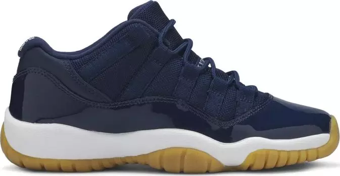 Кроссовки Air Jordan 11 Retro Low GS Navy Gum, синий