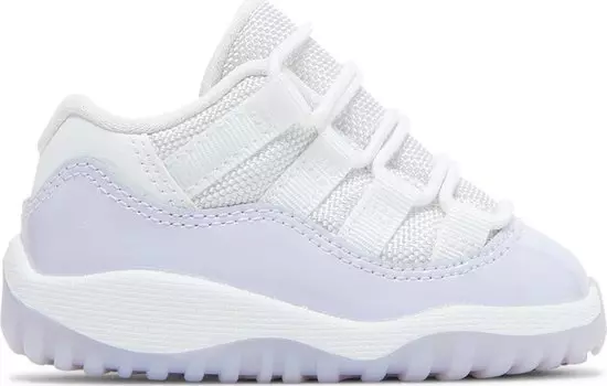 Кроссовки Air Jordan 11 Retro Low GT White Pure Violet, белый