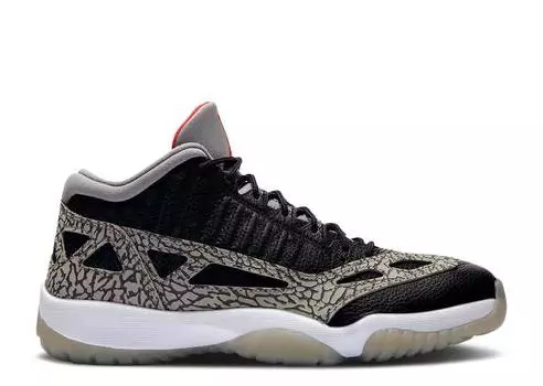 Кроссовки AIR JORDAN 11 RETRO LOW IE 'BLACK CEMENT', черный
