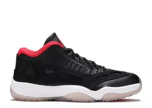 Кроссовки AIR JORDAN 11 RETRO LOW IE 'BRED' 2021, черный