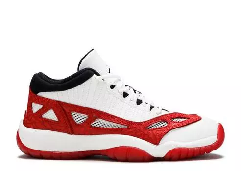 Кроссовки AIR JORDAN 11 RETRO LOW IE GS 'GYM RED', белый