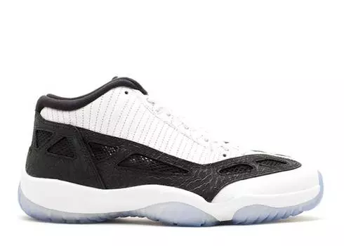 Кроссовки AIR JORDAN 11 RETRO LOW IE 'WHITE BLACK', белый
