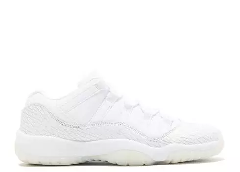 Кроссовки AIR JORDAN 11 RETRO LOW PREMIUM GS 'FROST WHITE', белый
