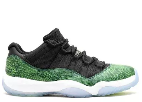 Кроссовки AIR JORDAN 11 RETRO LOW 'SNAKE', черный