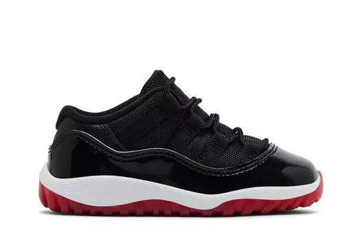 Кроссовки Air Jordan 11 Retro Low TD 'Bred' 2025, черный