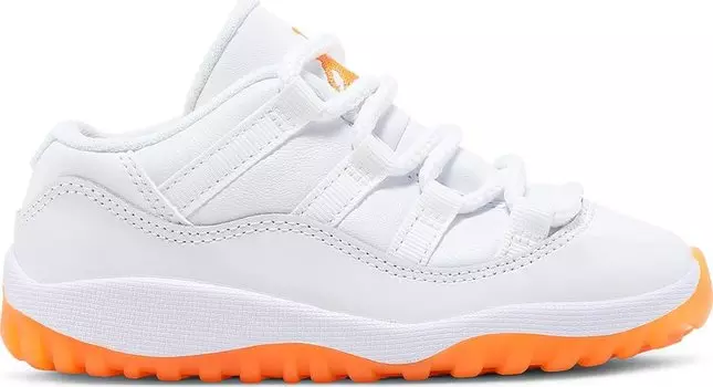 Кроссовки Air Jordan 11 Retro Low TD Bright Citrus, белый