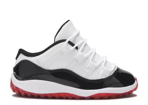 Кроссовки AIR JORDAN 11 RETRO LOW TD 'CONCORD-BRED', белый