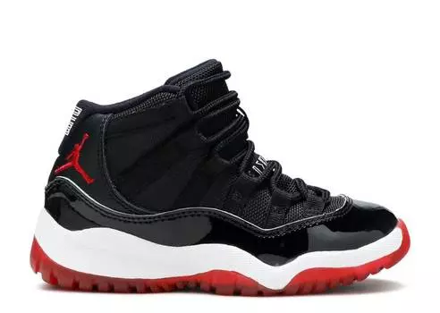 Кроссовки AIR JORDAN 11 RETRO PS 'BRED' 2019, черный