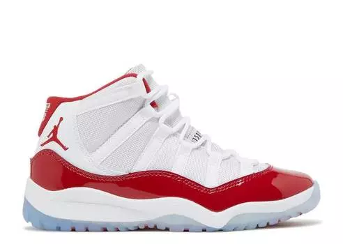 Кроссовки AIR JORDAN 11 RETRO PS 'CHERRY', белый