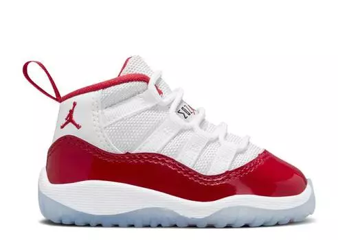 Кроссовки AIR JORDAN 11 RETRO TD 'CHERRY', белый