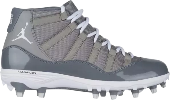 Кроссовки Air Jordan 11 TD Cleat Cool Grey, серый