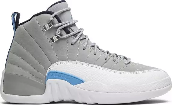 Кроссовки Air Jordan 12 Retro BG University Blue, серый