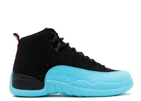 Кроссовки AIR JORDAN 12 RETRO 'GAMMA BLUE', черный