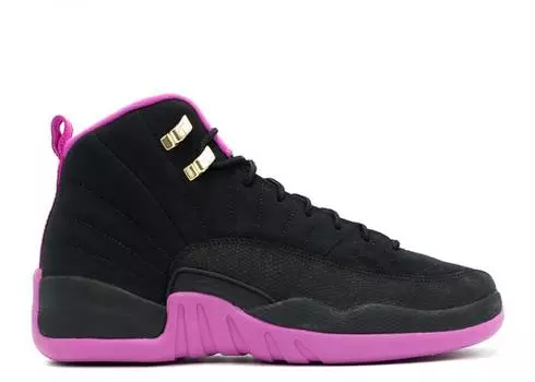 Кроссовки AIR JORDAN 12 RETRO GG 'HYPER VIOLET', черный