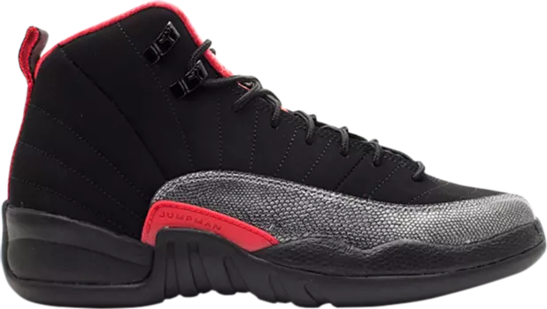 Кроссовки Air Jordan 12 Retro GS Black Siren Red, черный