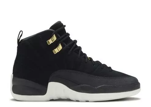 Кроссовки AIR JORDAN 12 RETRO GS 'REVERSE TAXI', черный
