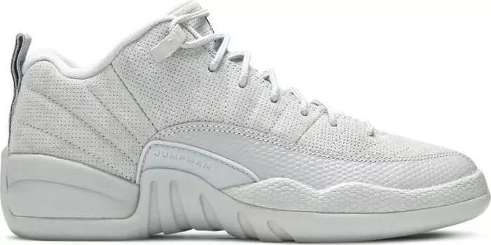 Кроссовки Air Jordan 12 Retro Low GS Wolf Grey, серый