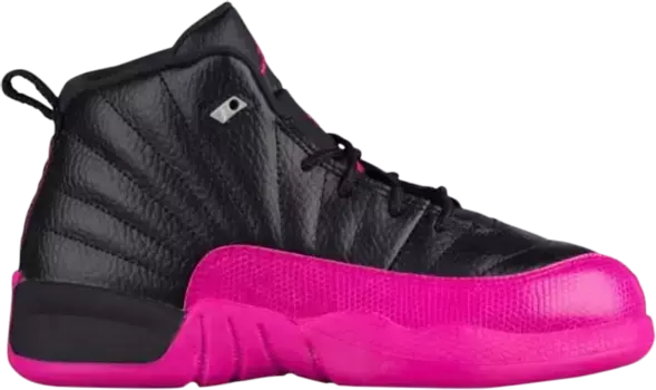 Кроссовки Air Jordan 12 Retro PS Black Deadly Pink, черный