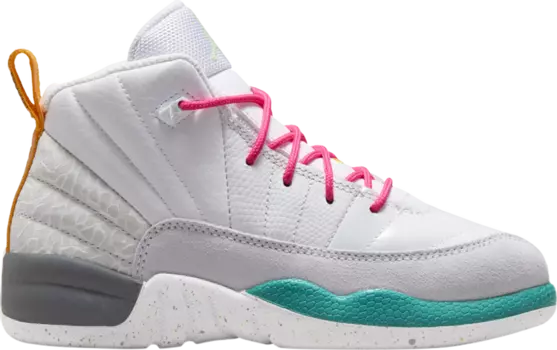 Кроссовки Air Jordan 12 Retro PS 'White Vapor Green', белый