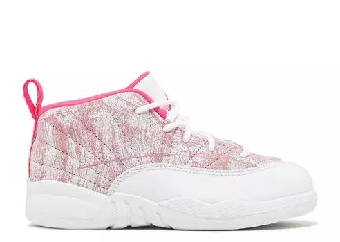 Кроссовки AIR JORDAN 12 RETRO TD 'ARCTIC PINK', белый