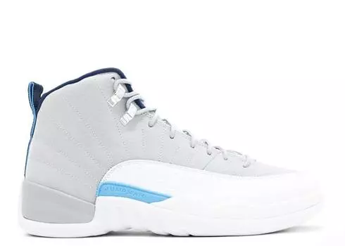 Кроссовки AIR JORDAN 12 RETRO 'UNIVERSITY BLUE', серый