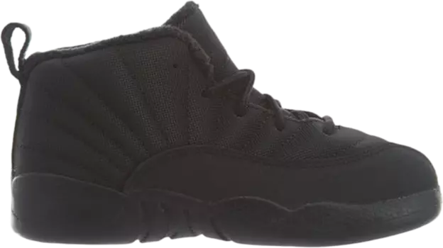 Кроссовки Air Jordan 12 Retro Winterized PS Triple Black, черный