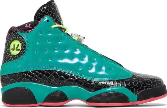 Кроссовки Air Jordan 13 Retro BG Doernbecher, зеленый