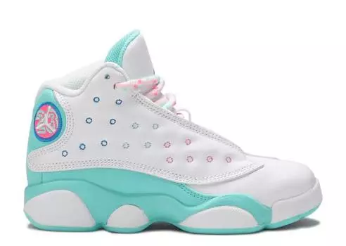 Кроссовки AIR JORDAN 13 RETRO PS 'AURORA GREEN', белый