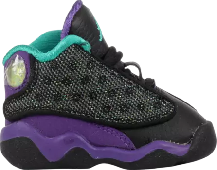Кроссовки Air Jordan 13 Retro TD Violet Teal, черный