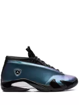 Кроссовки Air Jordan 14 Low Mineral Teal, синий