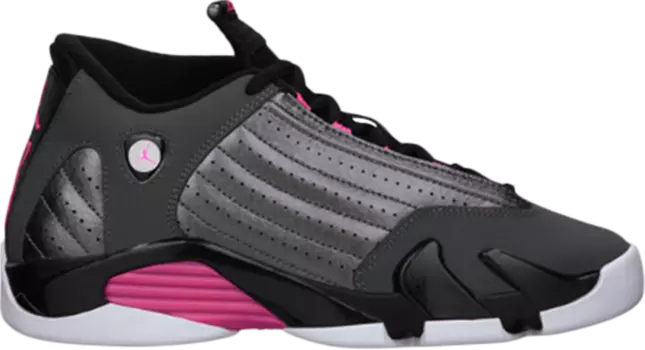 Кроссовки Air Jordan 14 Retro GG Hyper Pink, серый