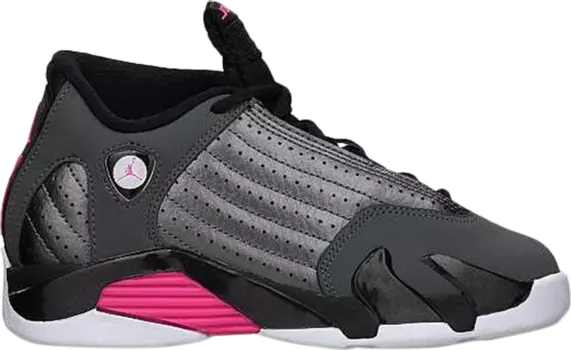 Кроссовки Air Jordan 14 Retro GP Hyper Pink, черный