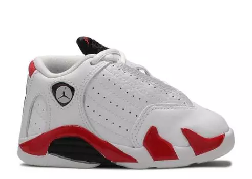 Кроссовки AIR JORDAN 14 RETRO TD 'CANDY CANE' 2019, белый
