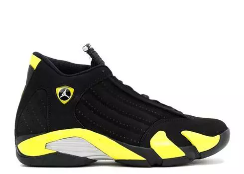 Кроссовки AIR JORDAN 14 RETRO 'THUNDER', черный