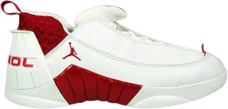 Кроссовки Air Jordan 15 OG Low Deep Red, белый