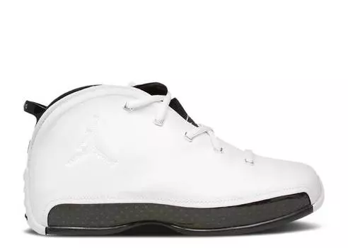 Кроссовки AIR JORDAN 18.5 OG GS 'WHITE BLACK CHROME', белый