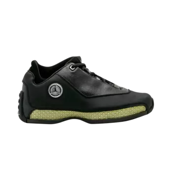 Кроссовки Air Jordan 18 OG Low GS 'Black Chrome', черный