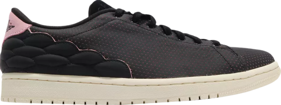 Кроссовки Air Jordan 1 Centre Court Perforated Black Pink, черный