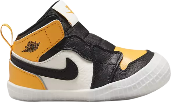 Кроссовки Air Jordan 1 Crib Bootie Yellow Toe, желтый