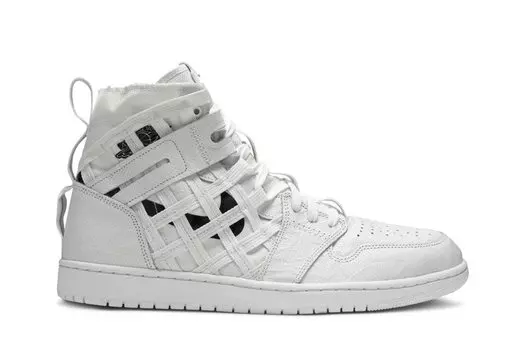 Кроссовки Air Jordan 1 High Cargo 'Metallic Silver', белый