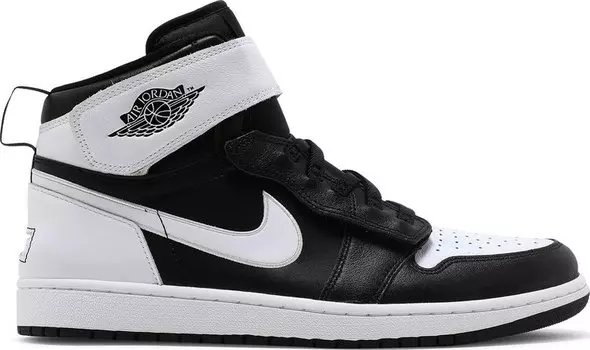 Кроссовки Air Jordan 1 High FlyEase Black White, черный