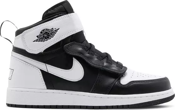 Кроссовки Air Jordan 1 High FlyEase GS Black White, черный